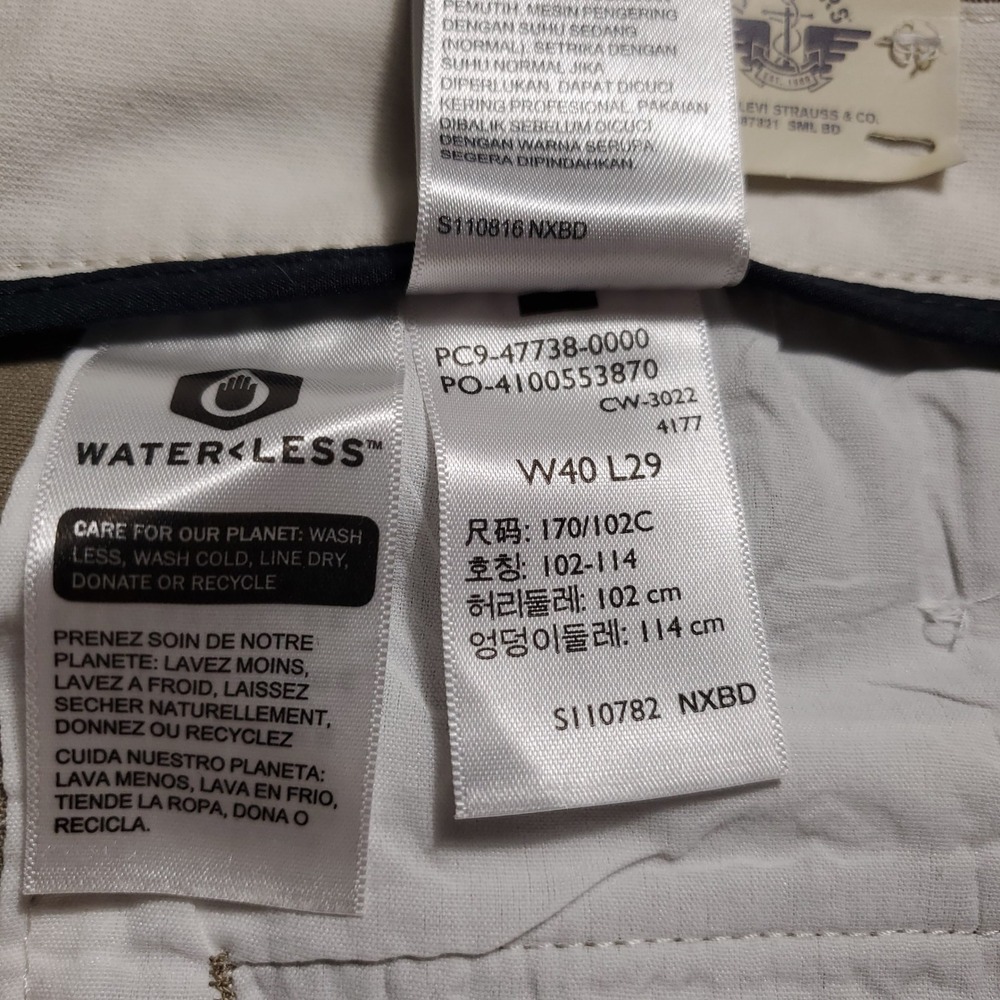 Dockers Easy Khaki 40x29 Men's Relaxed Fit Stretch No Wrinkle Chino Pants Khaki - Picture 3 of 5